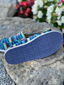 Load image into Gallery viewer, Hooey Slip-On by Twisted X ~ Blue Geo - Henderson&#39;s Western Store
