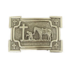 Praying Cowboy Belt Buckle ~ Square - Henderson's Western Store