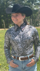 Geo Front Zip Show Shirt - Henderson's Western Store