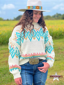 Load image into Gallery viewer, Ladies Mock Turtleneck Sweater by Rock &amp; Roll - Henderson&#39;s Western Store