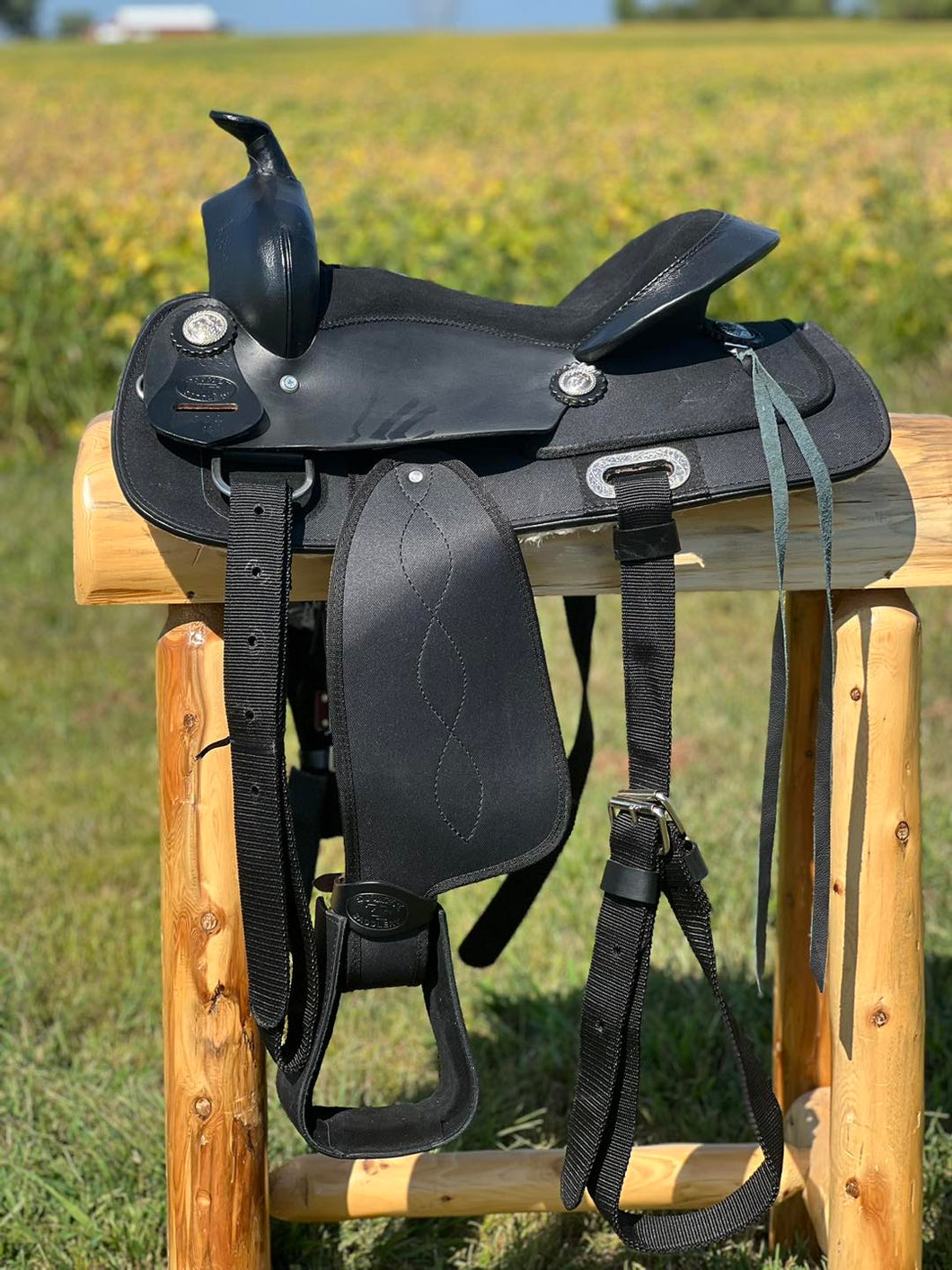 Nylon Cordura Western Saddle ~ Black 14
