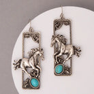 Western Wild Horse Dangle Earrings - Henderson's Western Store