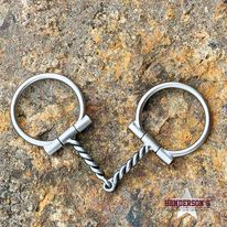 Baseline D-Ring Snaffle by Tom Balding ~ Twisted Wire - Henderson's Western Store