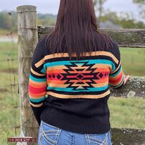 Load image into Gallery viewer, Ladies Mock Neck Sweater by Panhandle ~ Black - Henderson&#39;s Western Store