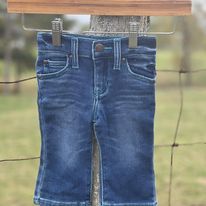 Load image into Gallery viewer, Wrangler Baby Bootcut Jeans ~ Bluesie - Henderson&#39;s Western Store