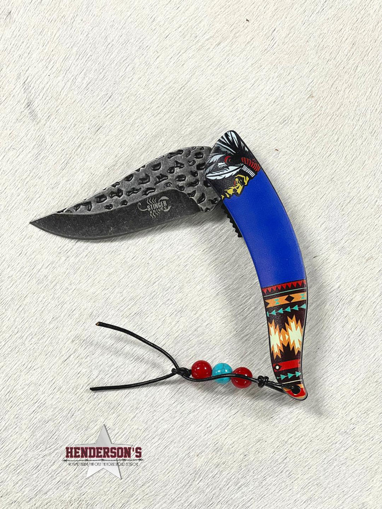Aztec Pattern Knife - Henderson's Western Store