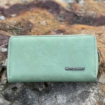 Load image into Gallery viewer, MW Cut-Out Wallet ~ Green - Henderson&#39;s Western Store