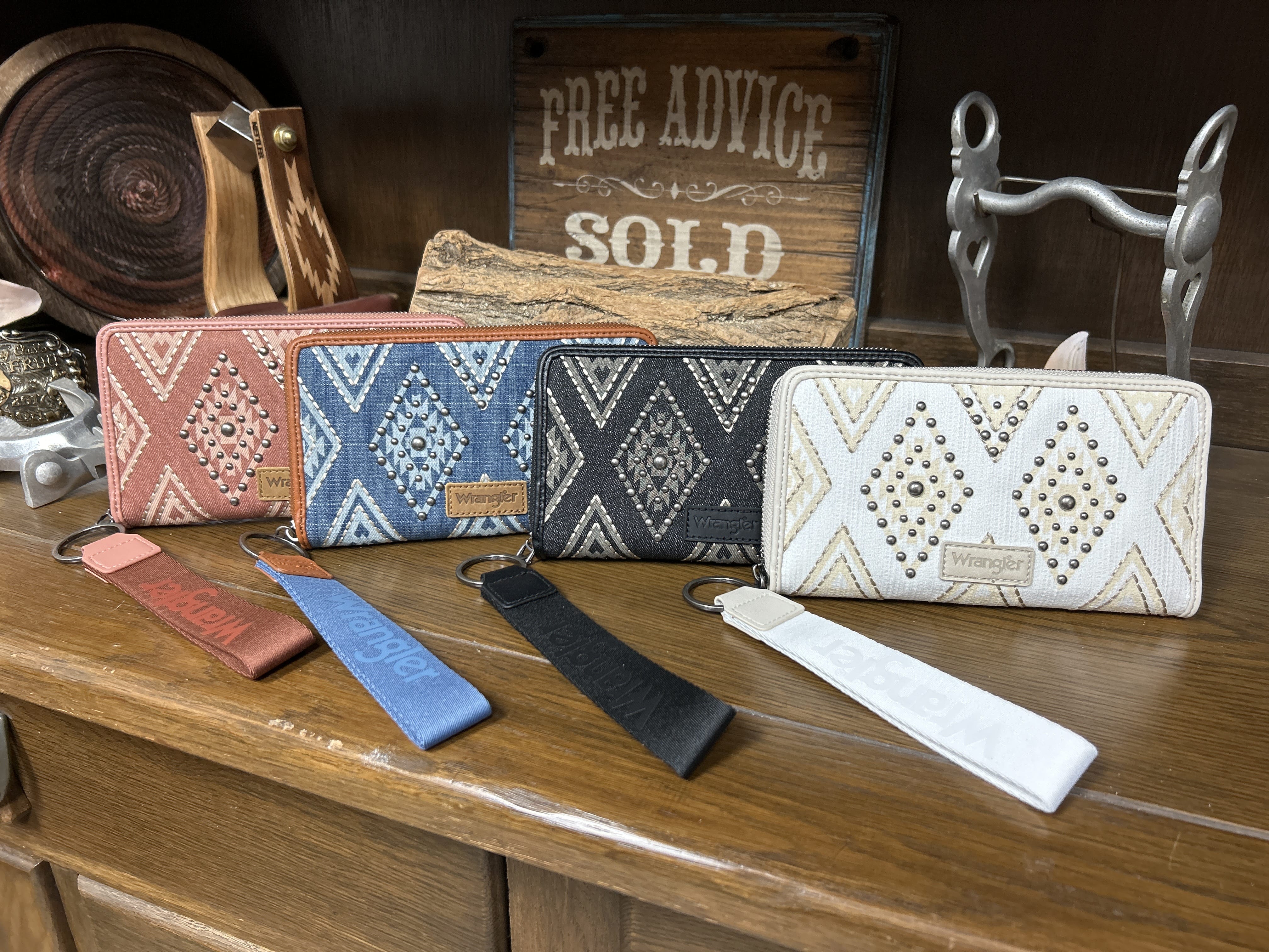 Wrangler Aztec Studded Wallet/Wristlet - Henderson's Western Store