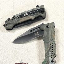 Snake Eye Tactical Rescue Knife ~ Camo - Henderson's Western Store