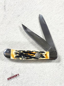 Load image into Gallery viewer, Whiskey Bent Knife ~  Trapper ~ Burnt Bone - Henderson&#39;s Western Store