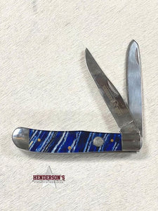 Load image into Gallery viewer, Whiskey Bent Knife ~ Blue Mammoth - Henderson&#39;s Western Store