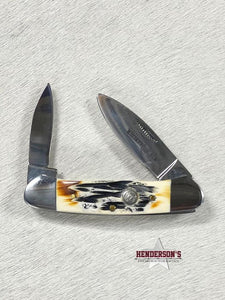 Load image into Gallery viewer, Whiskey Bent Knife ~ Canoe ~ Burnt Bone - Henderson&#39;s Western Store