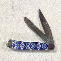 Twisted X Knife ~ Blue Bead - Henderson's Western Store