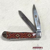 Twisted X Knife ~ Brown Beaded - Henderson's Western Store