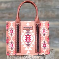 Load image into Gallery viewer, Wrangler Southwest Print Tote ~ Orange - Henderson&#39;s Western Store