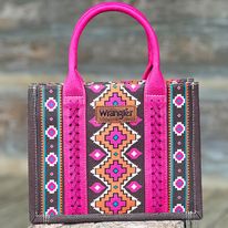 Load image into Gallery viewer, Wrangler Southwest Print Tote ~ Hot Pink - Henderson&#39;s Western Store