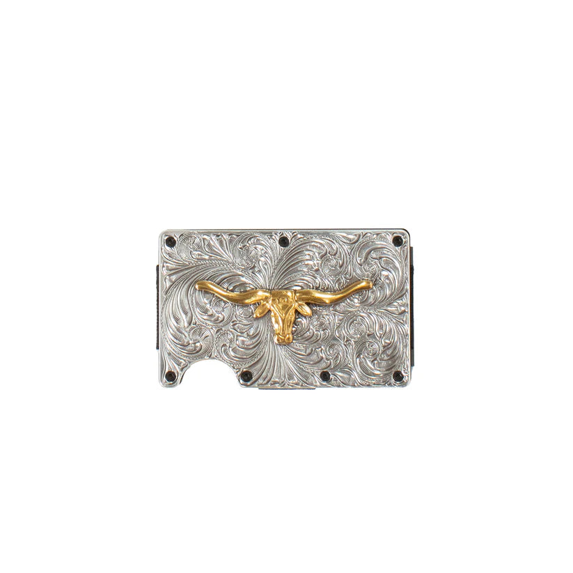 Utility Wallet ~ Gold Longhorn - Henderson's Western Store