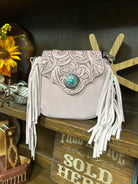 MW Embossed Fringe Mini Crossbody - Henderson's Western Store