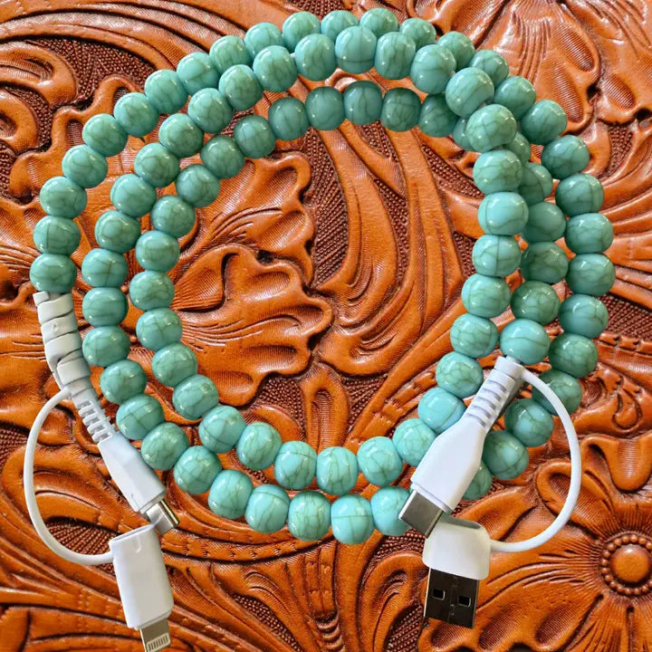 Turquoise Beaded Phone Charger - Henderson's Western Store
