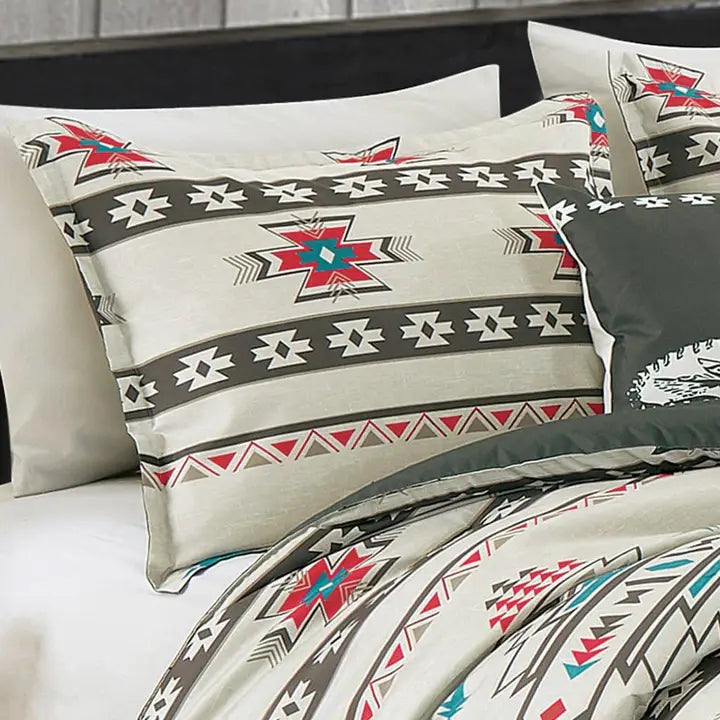 Southwestern Sedona Desert Aztec Comforter - 6 Piece Set Twin - Henderson's Western Store