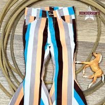 Load image into Gallery viewer, Striped Flare Denim - Henderson&#39;s Western Store