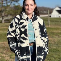 Load image into Gallery viewer, Ladies Wrangler Retro Punchy Sherpa Jacket - Henderson&#39;s Western Store