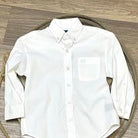 Boy's Solid Button Down ~ White - Henderson's Western Store