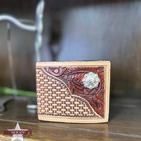 Load image into Gallery viewer, Acorn W/Berry Concho Wallet - Henderson&#39;s Western Store