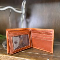 Load image into Gallery viewer, Cognac Leather Wallet - Henderson&#39;s Western Store
