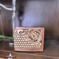 Load image into Gallery viewer, Floral Tooled Wallet - Henderson&#39;s Western Store