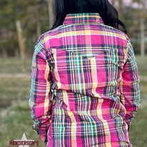 Load image into Gallery viewer, Cowgirl Legend Plaid ~ Hot Pink - Henderson&#39;s Western Store