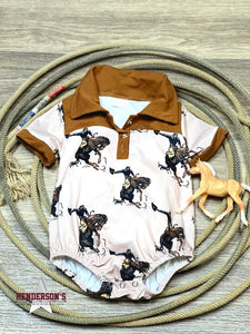 Load image into Gallery viewer, Short Sleeve Boy&#39;s Romper - Henderson&#39;s Western Store