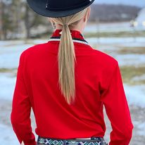 Conceal Zipper Show Shirt - Red - Henderson's Western Store