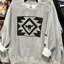 Aztec Cow Sweatshirt - Henderson's Western Store