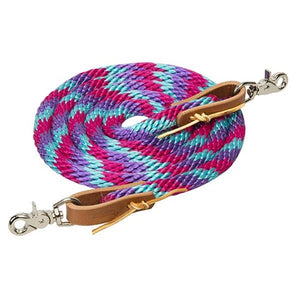 Load image into Gallery viewer, 8&#39; Poly Roper Reins with Scissor Snap - Henderson&#39;s Western Store