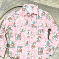 Load image into Gallery viewer, Girl&#39;s Poster Print Shirt by Panhandle - Henderson&#39;s Western Store