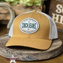 Cinch Ball Cap ~  Gold & White - Henderson's Western Store