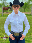 Ladies Panhandle Solid ~ White - Henderson's Western Store