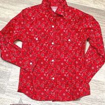 Load image into Gallery viewer, Girl&#39;s Red Bandana Print Shirt by Panhandle - Henderson&#39;s Western Store