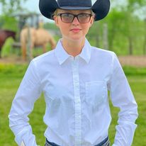 Kirby Stretch Shirt by Ariat ~ White - Henderson's Western Store