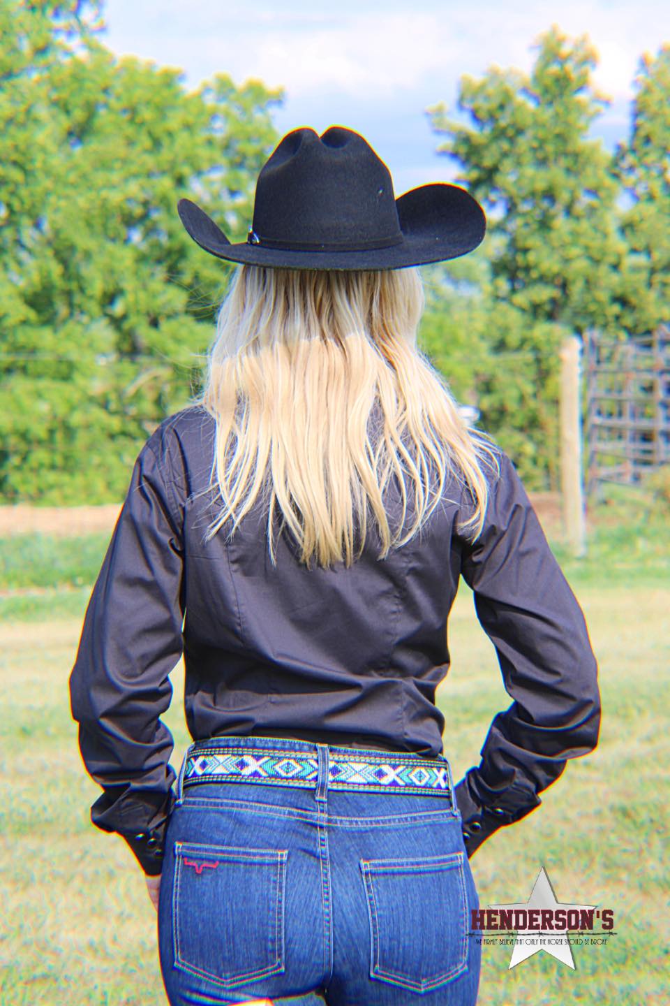 Ladies Panhandle Solid ~ Charcoal - Henderson's Western Store