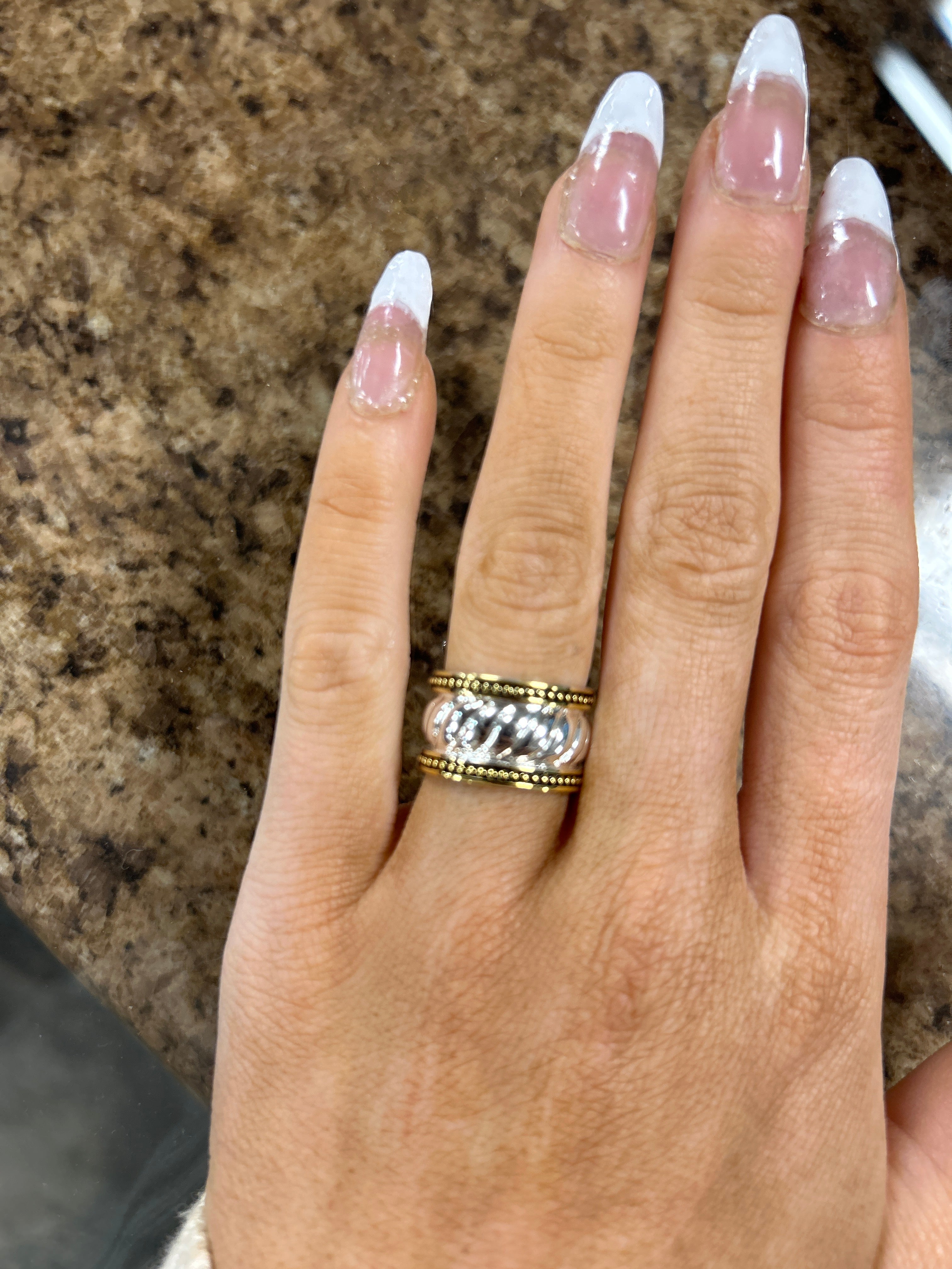 two toned band ring - Henderson's Western Store