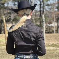 Ladies Rock & Roll  Solid ~ Black - Henderson's Western Store