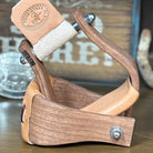 Nettles Stirrups ~ Chisholm Gunstock Oiled ~ 3" - Henderson's Western Store