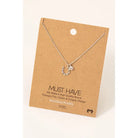 Dainty Dipped Horse Shoe W/Charm Necklace - Henderson's Western Store