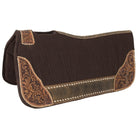 Felt Saddle Pad ~ Floral Tooled - Henderson's Western Store