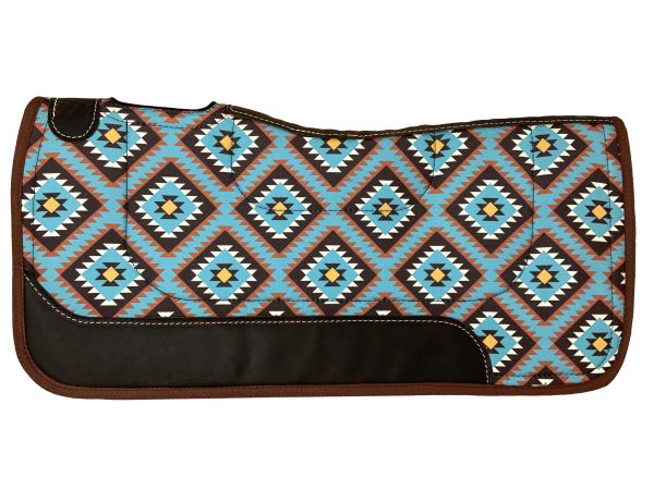 Nylon Printed Contoured Saddle Pad ~ Aztec - Henderson's Western Store