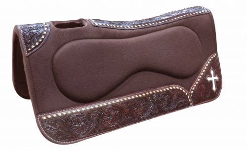 Build Up Felt Saddle Pad ~ Cross - Henderson's Western Store