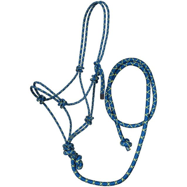 Tri Color Rope Halter With Lead - Henderson's Western Store