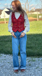 Studded Microsuede Vest by Rock & Roll - Henderson's Western Store